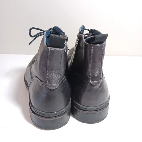 Zanzara Whisky Brown Leather Lug Sole Boot Size 9.5 - www 